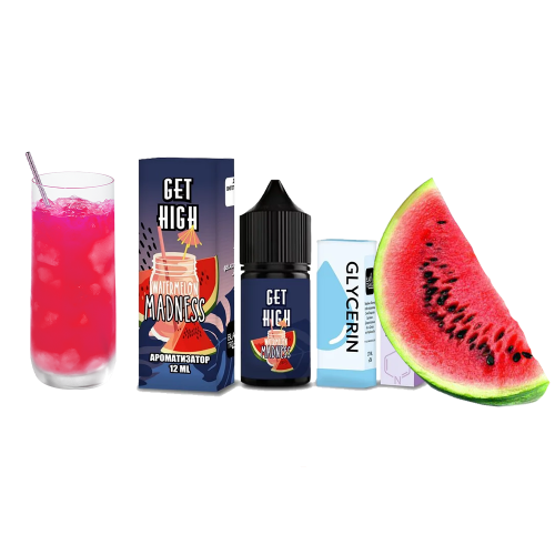 Жидкость Get High Salt Watermelon Madness 30 мл 50 мг Вотермелон Меднесс Самозамес