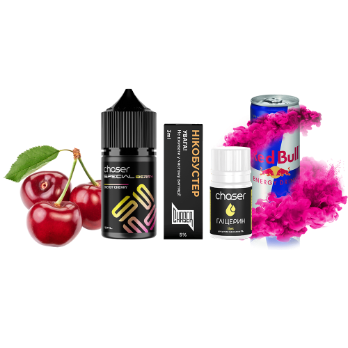 Жидкость Chaser Salt Special Berry Energy Cherry 30 мл 50 мг Вишня Энергетик Самозамес