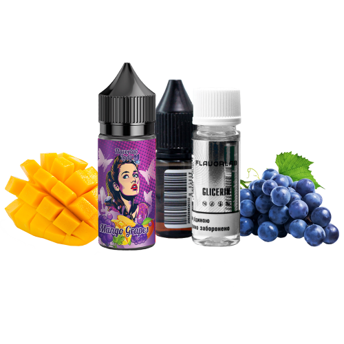 Жидкость Flavorlab Salt Lady Mango grapes 30 мл 50 мг Манго виноград Самозамес