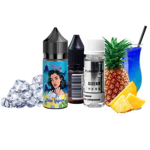 Жидкость Flavorlab Salt Lady Blue Lagoon 30 мл 50 мг Синяя лагуна Самозамес