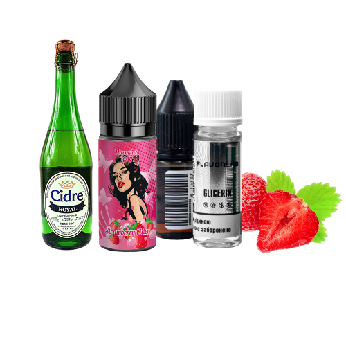 Жидкость Flavorlab Salt Lady Strawberry cider 30 мл 50 мг Сидр клубничный Самозамес