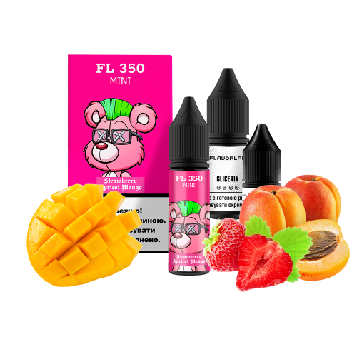 Жидкость Flavorlab Salt FL350 mini Strawberry Apricot Mango 15 мл 50 мг Клубника абрикос манго Самозамес