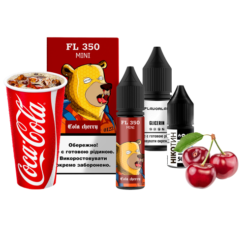 Жидкость Flavorlab Salt FL350 mini Cola Cherry 15 мл 50 мг Кола Вишня Самозамес
