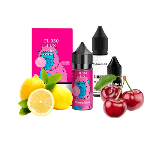 Жидкость Flavorlab Salt FL350 LUX Cherry lemon 30 мл 50 мг Вишня Лимон Самозамес