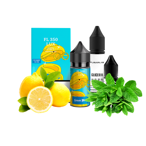 Жидкость Flavorlab Salt FL350 LUX Lemon mint 30 мл 50 мг Лимон Мята Самозамес