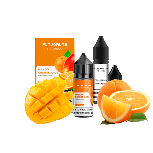 Жидкость Flavorlab Salt PE 10000 Mango Orange Juice 10 мл 50 мг Манго апельсин Самозамес