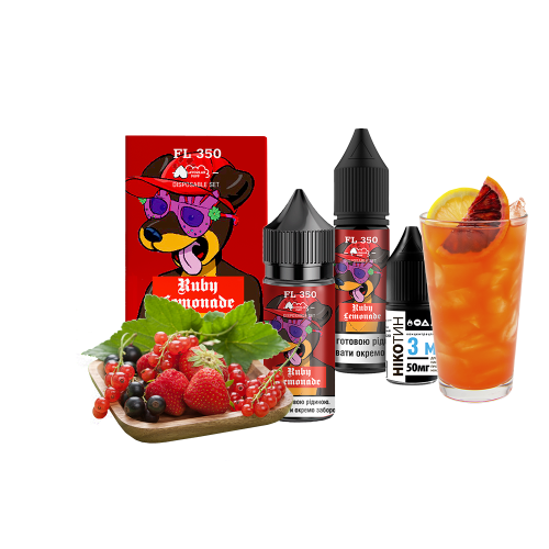 Жидкость Flavorlab Salt FL350 Ruby Lemonade 30 мл 50 мг Руби лимонад Самозамес