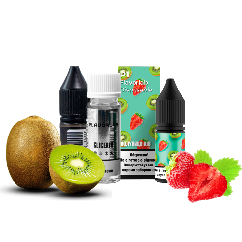 Жидкость Flavorlab Salt Р1 Клубника 10 мл 50 мг киви Самозамес