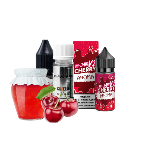 Жидкость Flavorlab Salt MJam V2 Cherry 30 мл 50 мг Вишня Самозамес