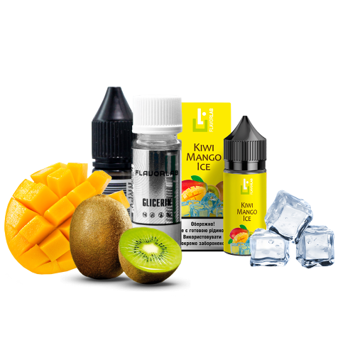 Жидкость Flavorlab Salt Aroma MAX Kiwi mango ice 30 мл 50 мг Киви манго Лёд Самозамес