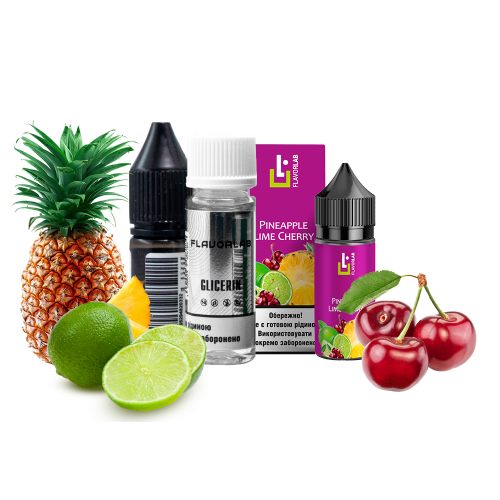 Жидкость Flavorlab Salt Aroma MAX Pineapple lime cherry 30 мл 50 мг Ананас вишня лайм Самозамес