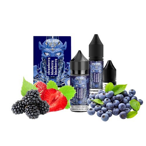Жидкость Flavorlab Salt FL350 Blueberry Raspberry Blackberry 30 мл 50 мг Черника Малина Ежевика Самозамес