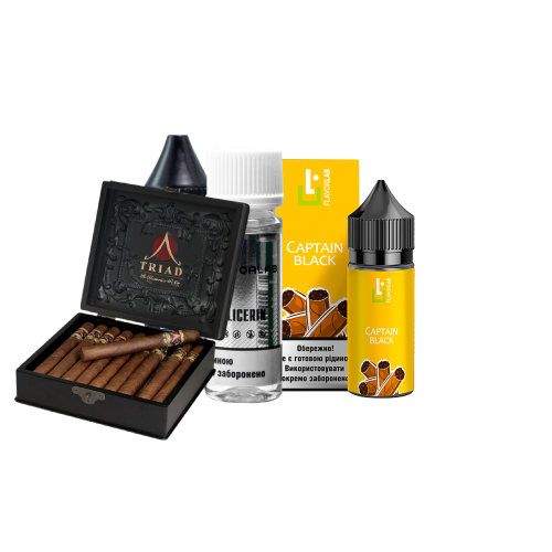 Жидкость Flavorlab Salt Aroma MAX Strong Capitan black 30 мл 65 мг Капитан блэк Самозамес