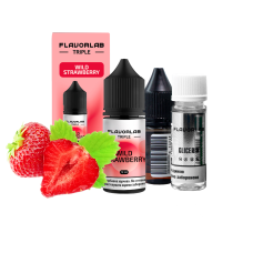 Жидкость Flavorlab Salt Triple Strong Wild Strawberry 30 мл 65 мг Клубника Самозамес