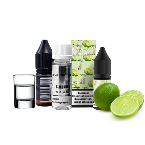 Жидкость Flavorlab Salt Р1 10 мл 50 мг Водка Лайм Самозамес