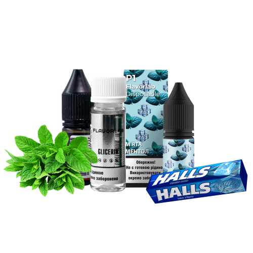 Жидкость Flavorlab Salt Р1 Мята 10 мл 50 мг Ментол Самозамес