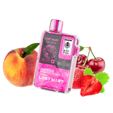 Lost Mary OS12000 Strawberry Peach Cherry (Клубника Персик Вишня) Одноразовый POD Lost Mary OS12000 Strawberry Peach Cherry (Клубника Персик Вишня) Одноразовый POD