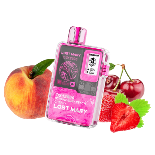 Lost Mary OS12000 Strawberry Peach Cherry (Клубника Персик Вишня) Одноразовый POD