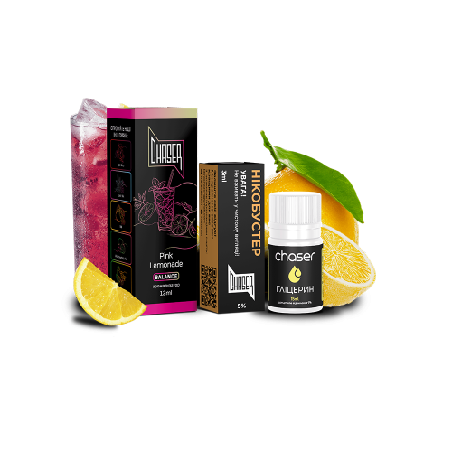 Жидкость Chaser Salt Black Pink Lemonade Ultra 30 мл 65 мг Розовый Лимонад Самозамес