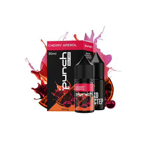 Жидкость Punch Salt Cherry Aperol 30 мл 65 мг Апельсин Вишня Грейпфрут Самозамес