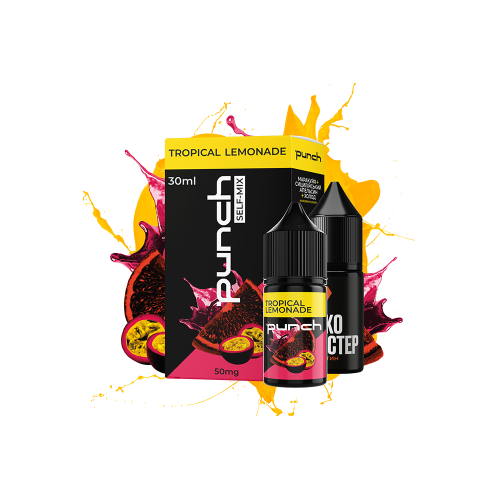Жидкость Punch Salt Tropical Lemonade 30 мл 65 мг Апельсин Маракуйя Холод Самозамес