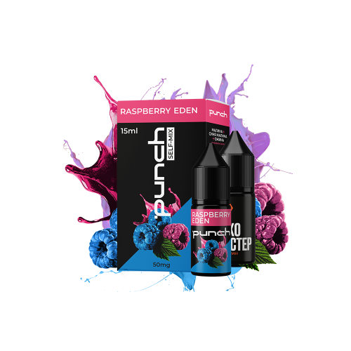 Жидкость Punch Salt Raspberry Eden 15 мл 50 мг Ежевика Малина Самозамес