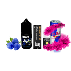 Жидкость Chaser Salt Nova Blue RazzEnergy 30 мл 65 мг Блю Разз Энергетик Самозамес