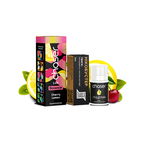 Жидкость Chaser Salt Lux Cherry Lemon 30 мл 65 мг Вишня Лимон Самозамес