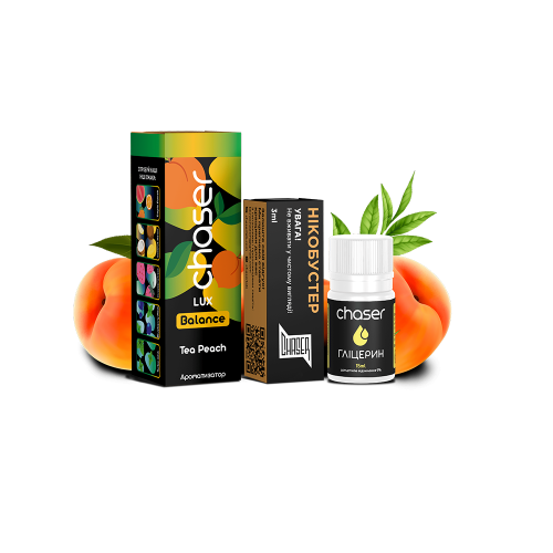Жидкость Chaser Salt Lux Peach Tea 30 мл 65 мг Персиковый Чай Самозамес