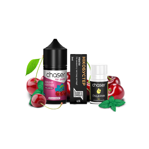 Жидкость Chaser Salt Cherry Menthol Ultra 30 мл 65 мг Вишня Ментол Самозамес