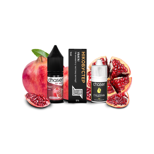 Жидкость Chaser Salt Pomegranate Ultra 10 мл 65 мг Гранат Самозамес