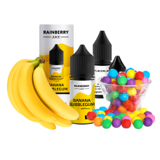 Жидкость Flavorlab Salt Rainberry Juice Banana Bubblegum 30 мл 65 мг Банановая Жвачка Самозамес
