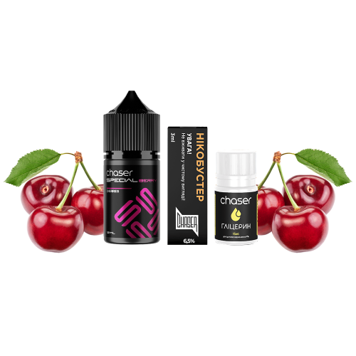 Жидкость Chaser Salt Special Berry Cherries 30 мл 65 мг Вишня Самозамес