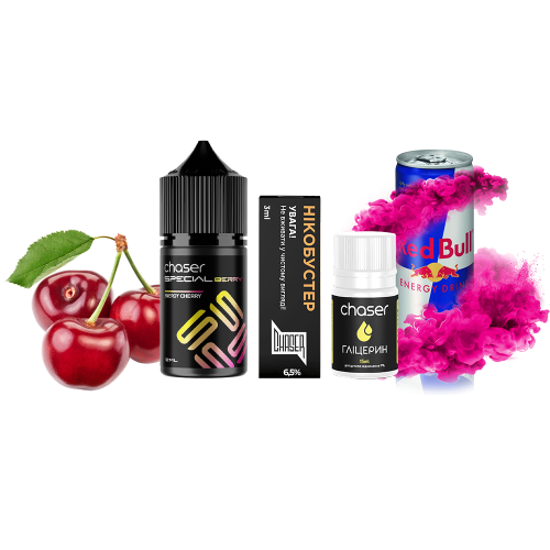 Жидкость Chaser Salt Special Berry Energy Cherry 30 мл 65 мг Вишня Энергетик Самозамес