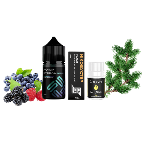 Жидкость Chaser Salt Special Berry Needles 30 мл 65 мг Ягоды Хвоя Самозамес