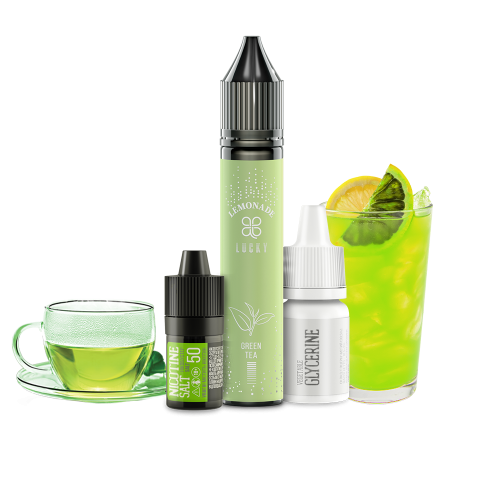 Жидкость Lucky Salt Green tea Lemonade 30 мл 50 мг Зелный чай Лимонад Самозамес