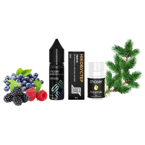 Жидкость Chaser Salt Special Berry Needles 15 мл 50 мг Ягоды Хвоя Самозамес