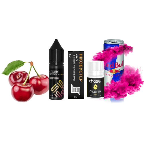 Жидкость Chaser Salt Special Berry Energy Cherry 15 мл 50 мг Вишня Энергетик Самозамес