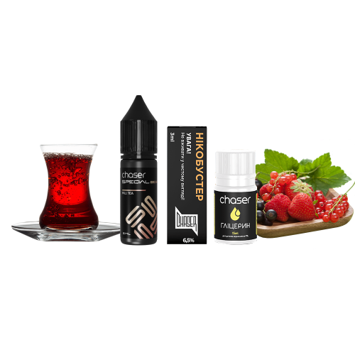 Жидкость Chaser Salt Special Berry Fall Tea 15 мл 65 мг Фол Ти Самозамес