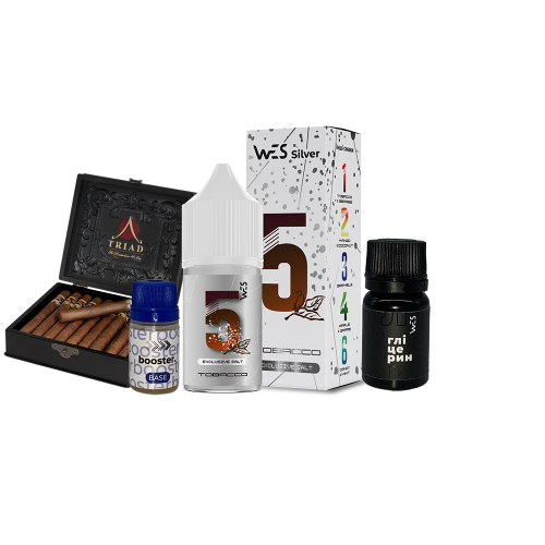 Жидкость WES Salt Silver Tobacco 30 мл 50 мг Табак Самозамес