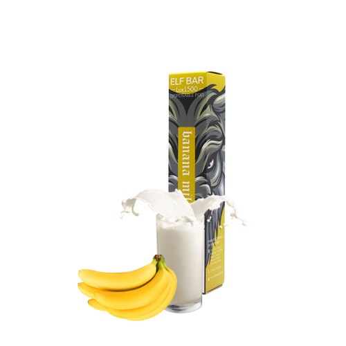 Elf Bar LUX 1500 Banana Milk (Банановое Молоко) Одноразовый POD