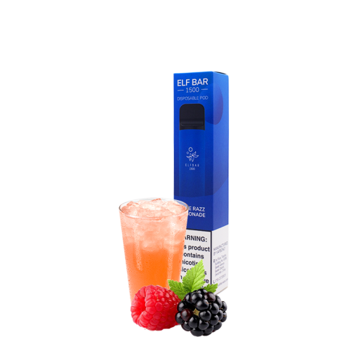 Elf Bar 1500 Blue Razz Lemonade (Лимонад Малина Ежевика) Одноразовый POD