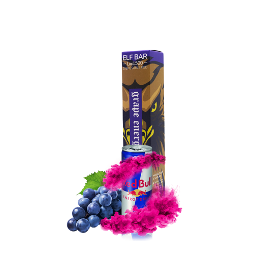 Elf Bar LUX 1500 Red Bull Grape (Виноградный Энергетик) Одноразовый POD
