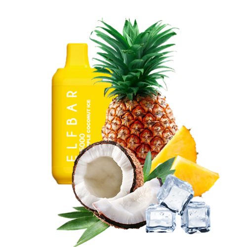 Elf Bar LB5000 Pineapple Coconut Icе (Ананас Кокос Лёд) Одноразовый POD