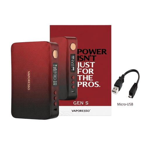Боксмод Vaporesso Gen S 220W TC (Black Red)