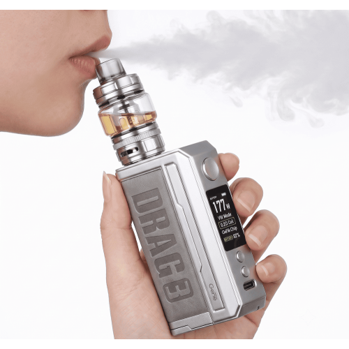 Боксмод Voopoo Drag 3 177W TC (Silver-Treasure Lime)