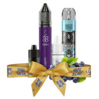 Стартовий набір Voopoo Argus P1s 800 Creed Cyan + Lucky Blueberry 50 мг, 30 мл Чорниця
