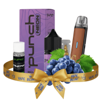 Стартовый набор Lost Vape Ursa Nano S 2 Pod Kit 1000 Espresso + Punch Neon Sour Grape 50 мг, 30 мл Кислый Виноград