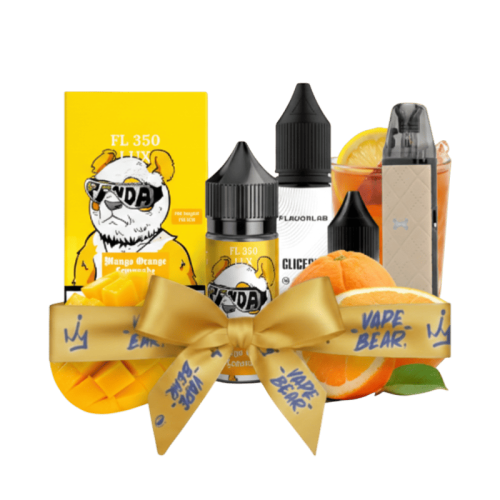 Стартовый набор OXVA XLIM GO 1000 Light Brown + Flavorlab FL350 LUX Mango orange lemonad 50 мг, 30 мл Манго Апельсин Лимонад