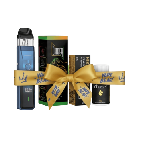 Стартовый набор Vaporesso XROS PRO 1200 Blue + Chaser Black Flirt Ultra 50 мг, 30 мл Флирт